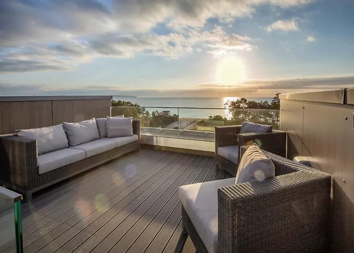 Dünenresidenz Prora - Skysuite mit freiem Meerblick, Dachterrasse und Balkon NP502